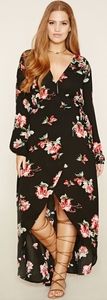NWT- Forever 21+ Maxi Wrap Dress